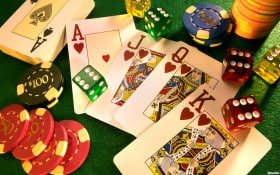 Mobile app dashboard showing football matches and live casino options